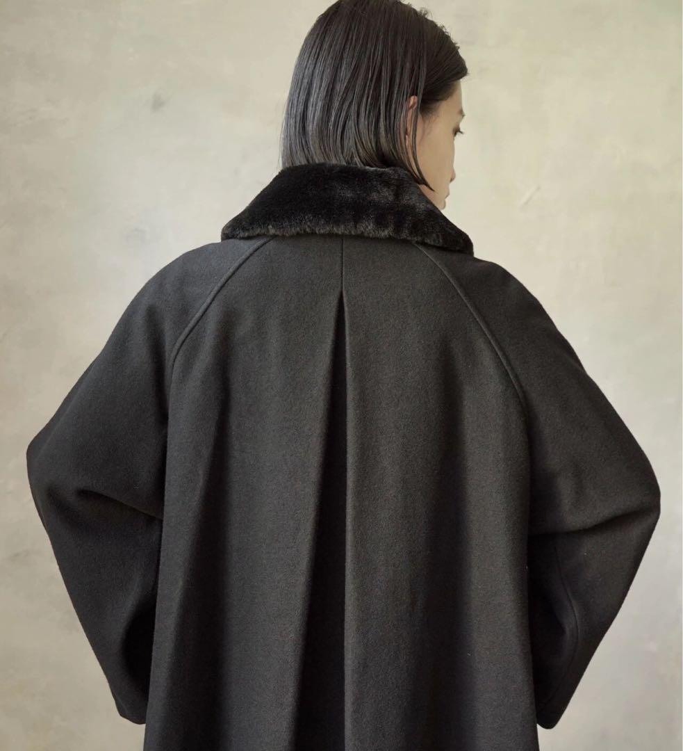 【匿名配送】 foufou ファーカラーハーフコート