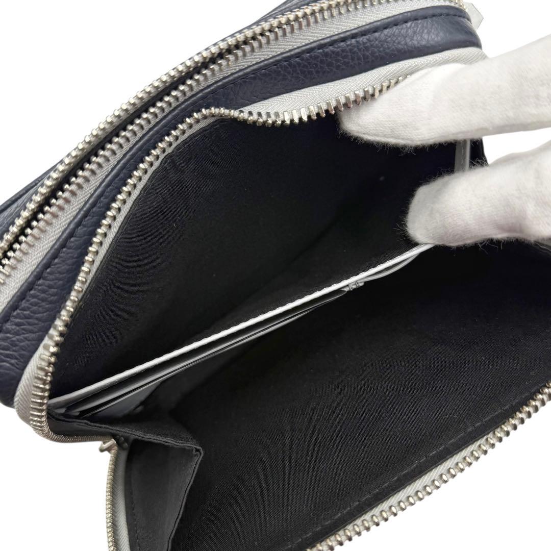 6175 極美品 ディオール ダブルジップポケット ショルダーバッグ 20AW