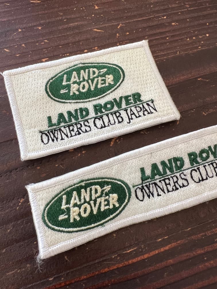 希少 ランドローバー　オーナーズクラブジャパン　公式ワッペン