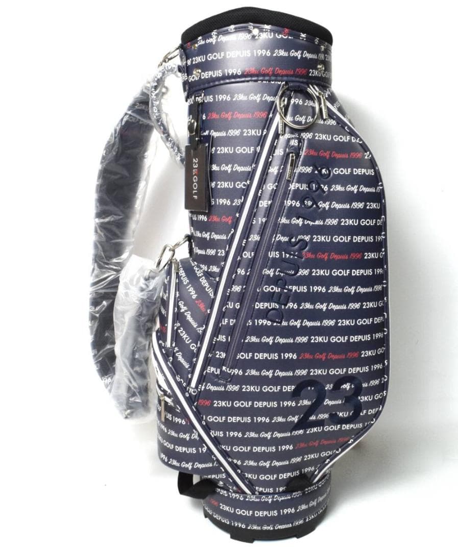 未使用 23区 GOLF ゴルフ ロゴ総柄 キャディバッグ 9型 ユニセックス