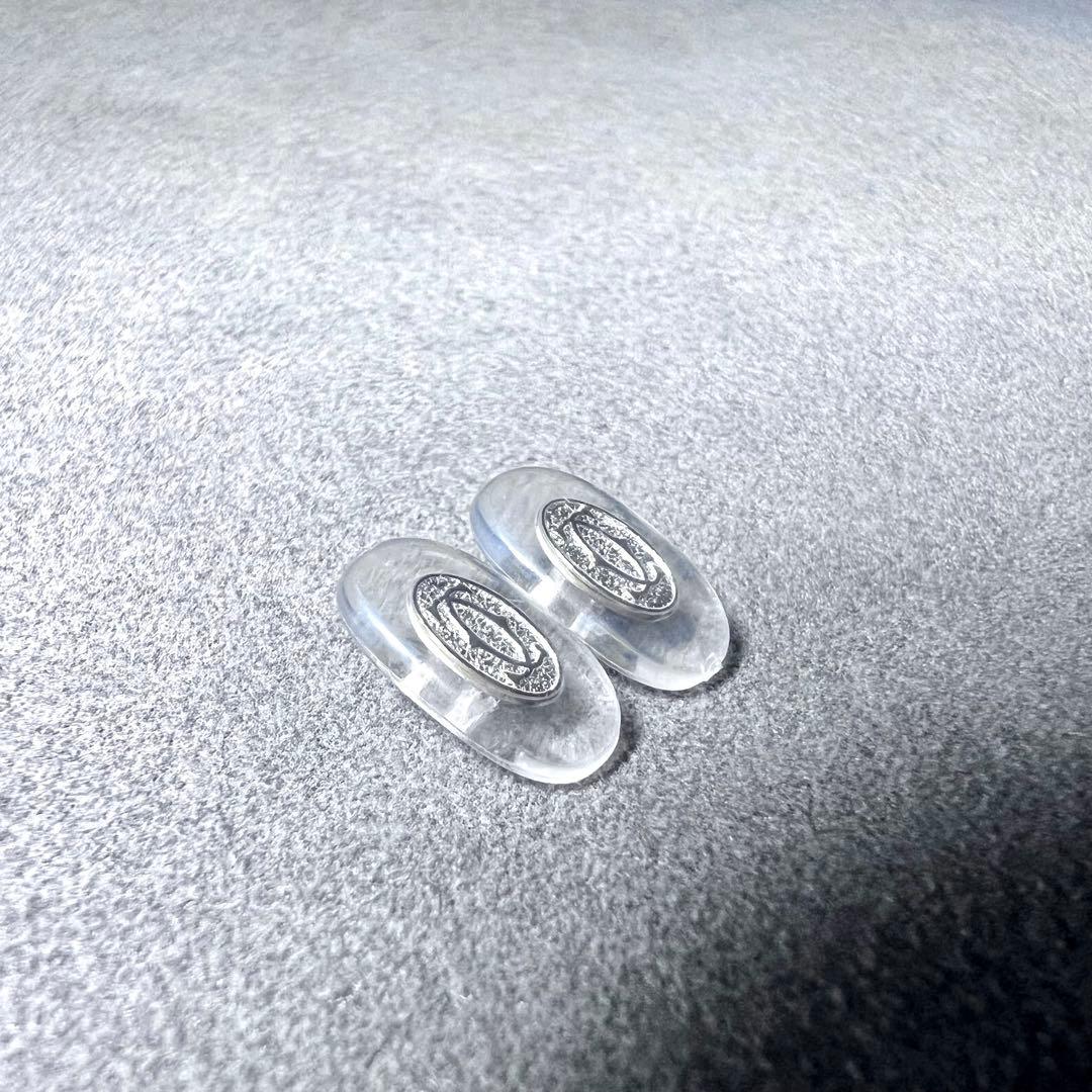 【正規品】新品　Cartier カルティエメガネ用ノーズパッドsサイズ　シルバー