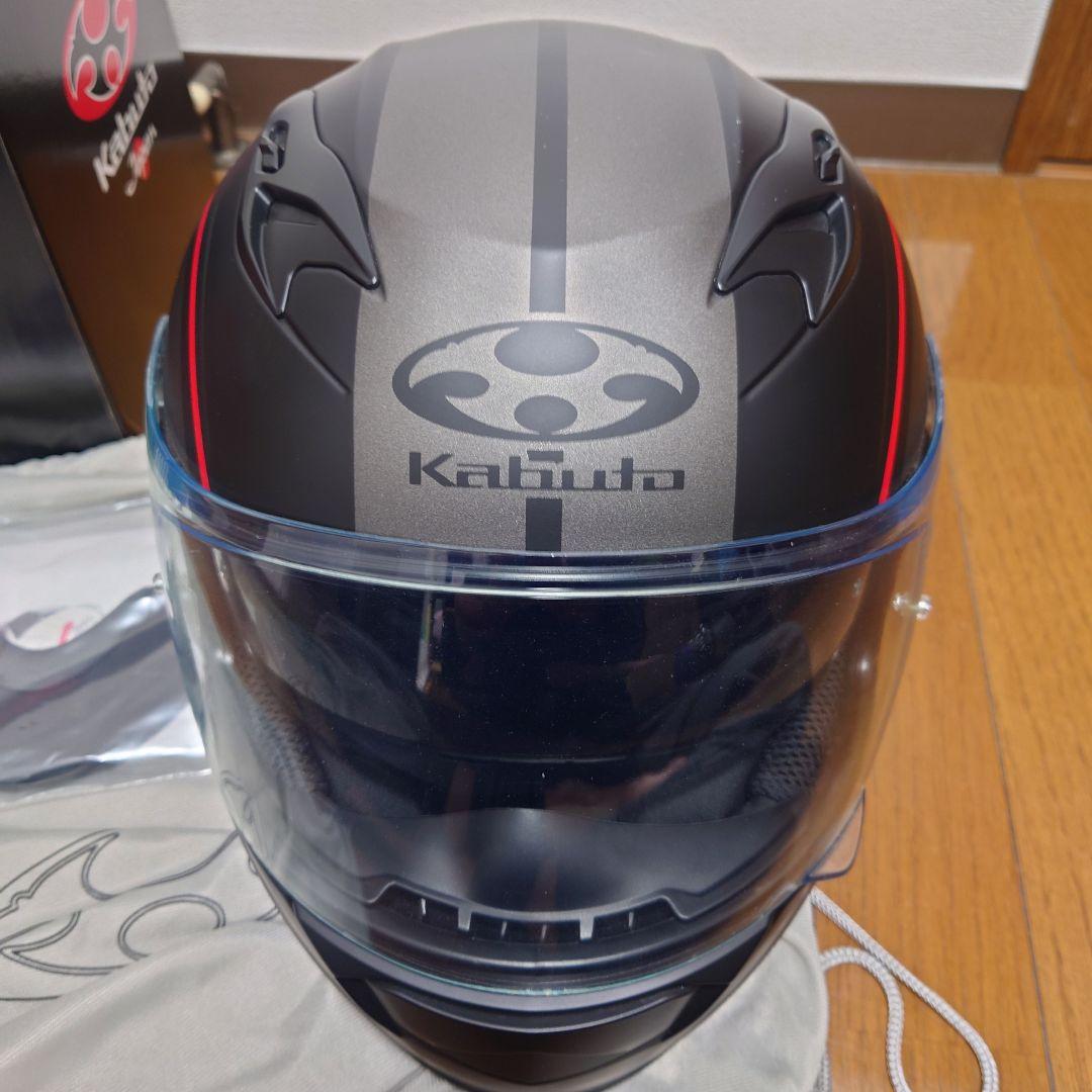 【美品】OGK Kabuto KAMUI-Ⅲ Sサイズ マットブラック/レッド