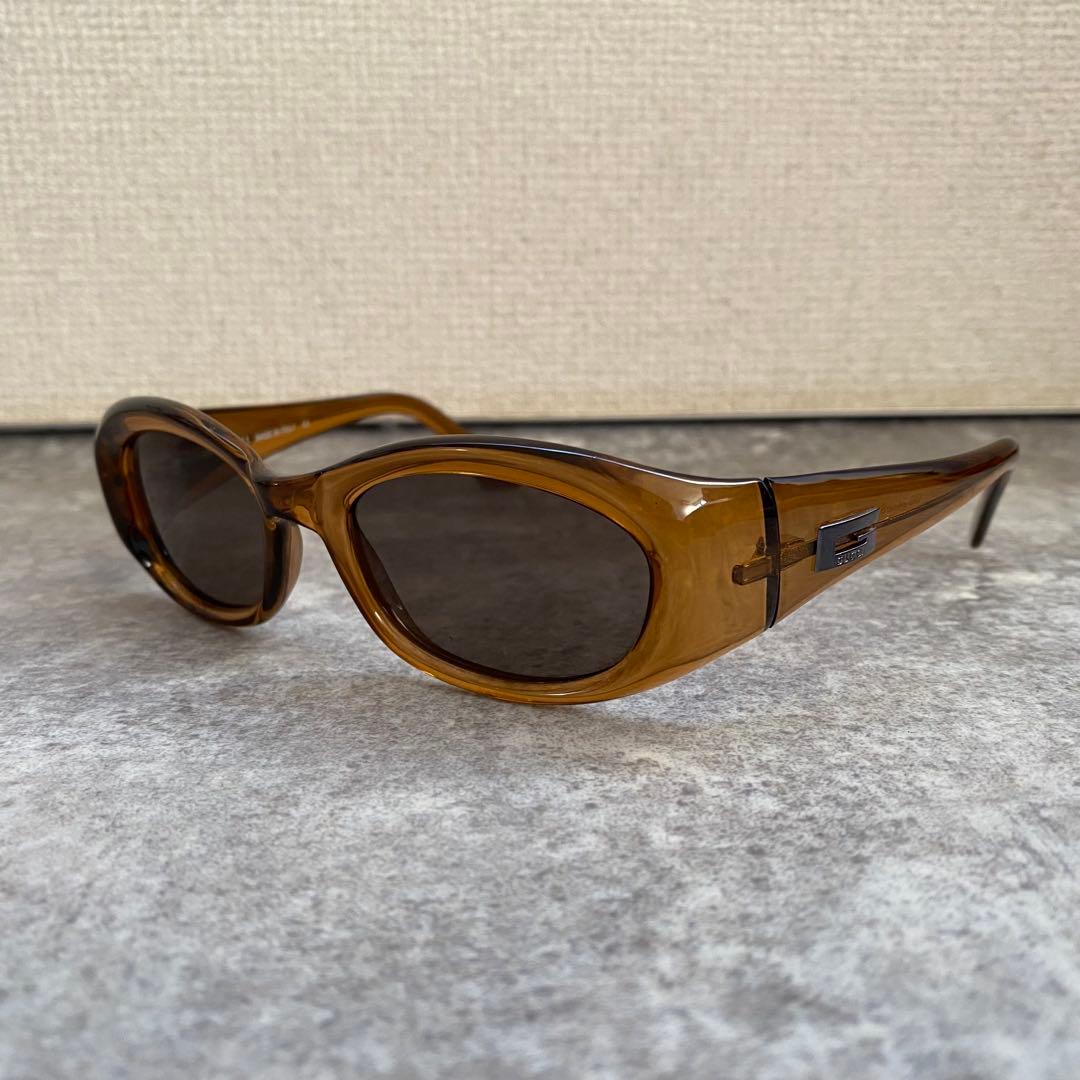 GUCCI VINTAGE SIDE Vintage Gucci Side Logo Sunglasses スクエア
