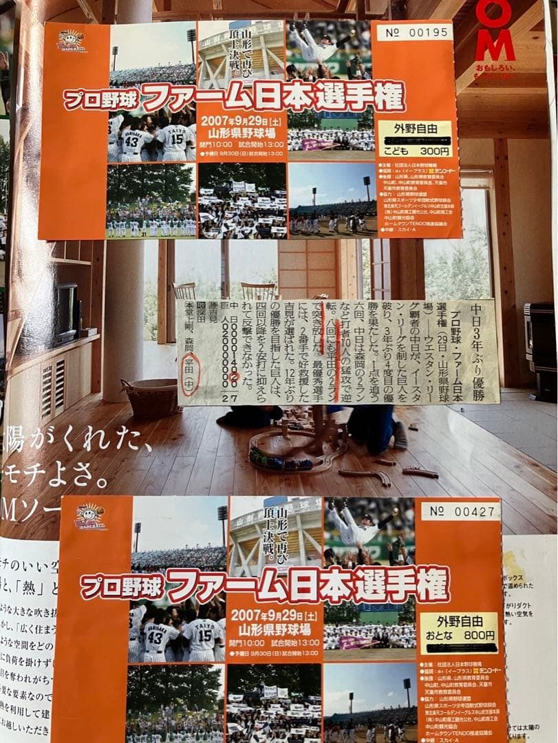 プロ野球ファーム日本選手権 記念ボール　平田　中日
