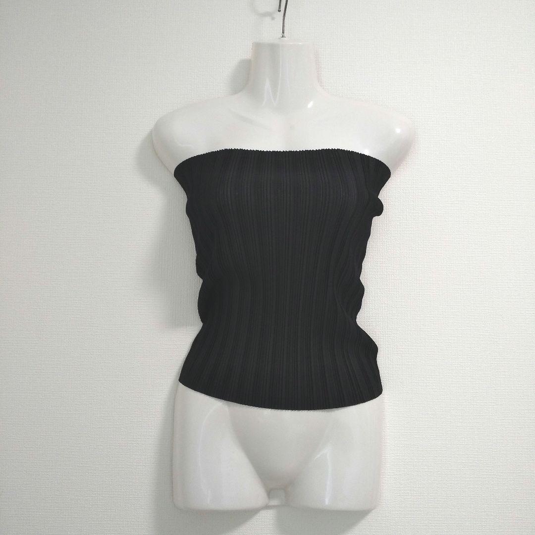 ky101 【美品】PLEATS PLEASE ベアトップ 黒 フリー