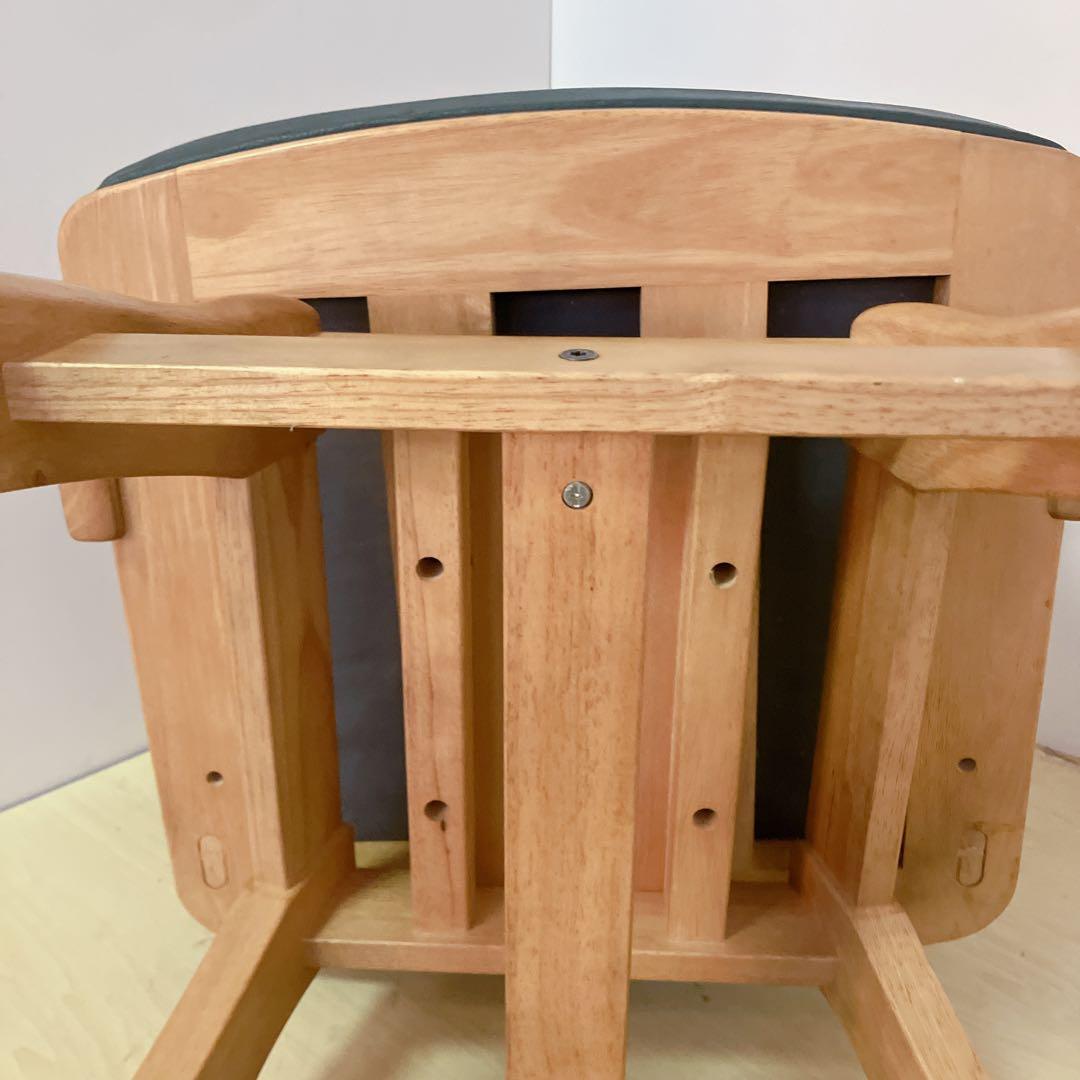 karimoku カリモク　RUSTIC 木製　回転チェア ダイニングチェア　②