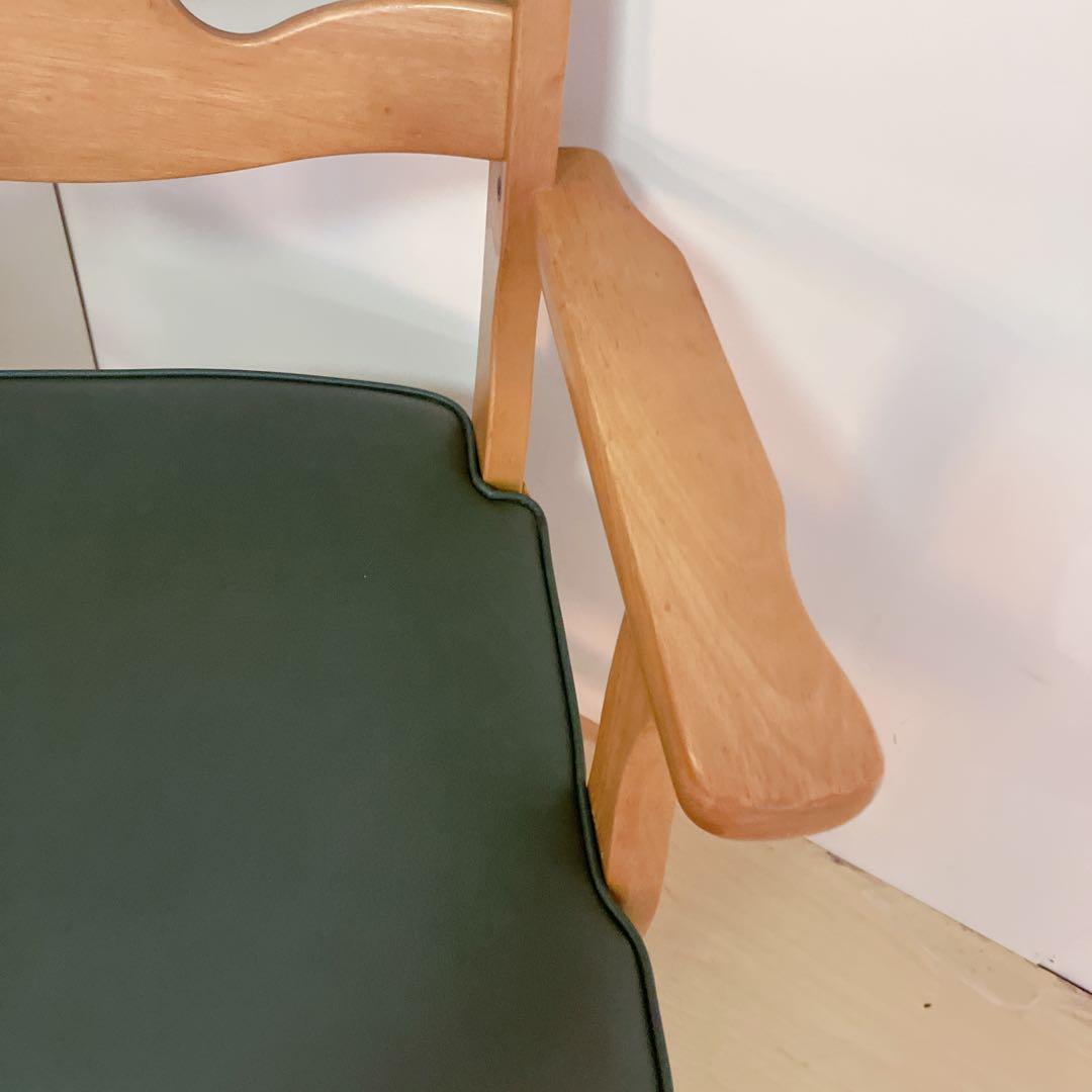 karimoku カリモク　RUSTIC 木製　回転チェア ダイニングチェア　②