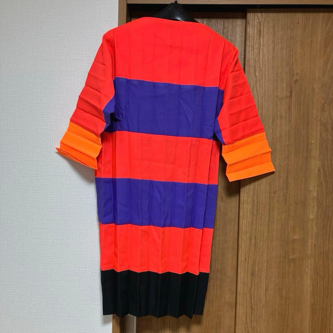 未使用 ベルンハルトウィルヘルム ワンピース プリーツ ボーダー