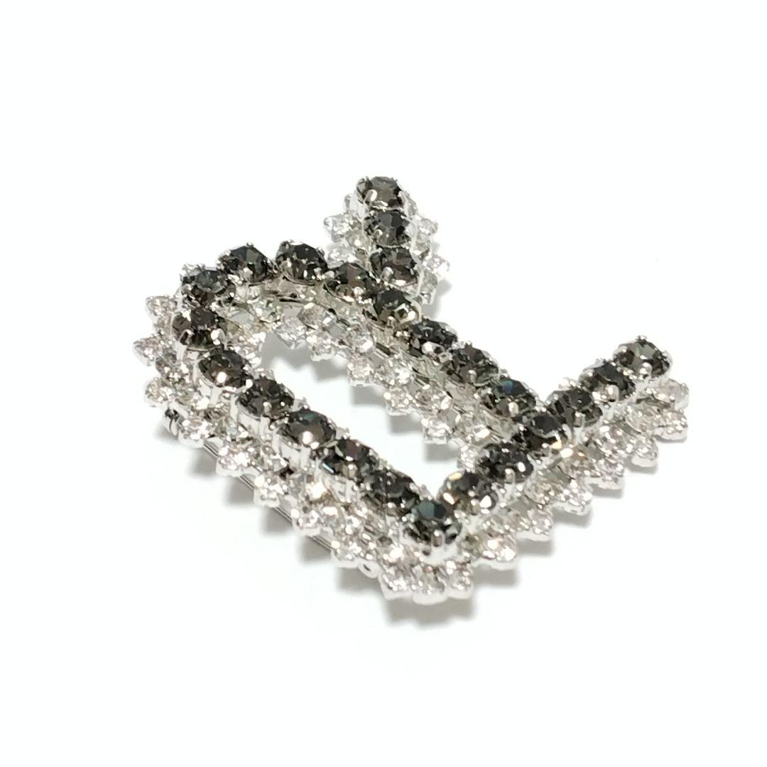 ROCHAS　ロシャス　ブローチ　ビジュー　約5.0×4.5cm　アクセサリー