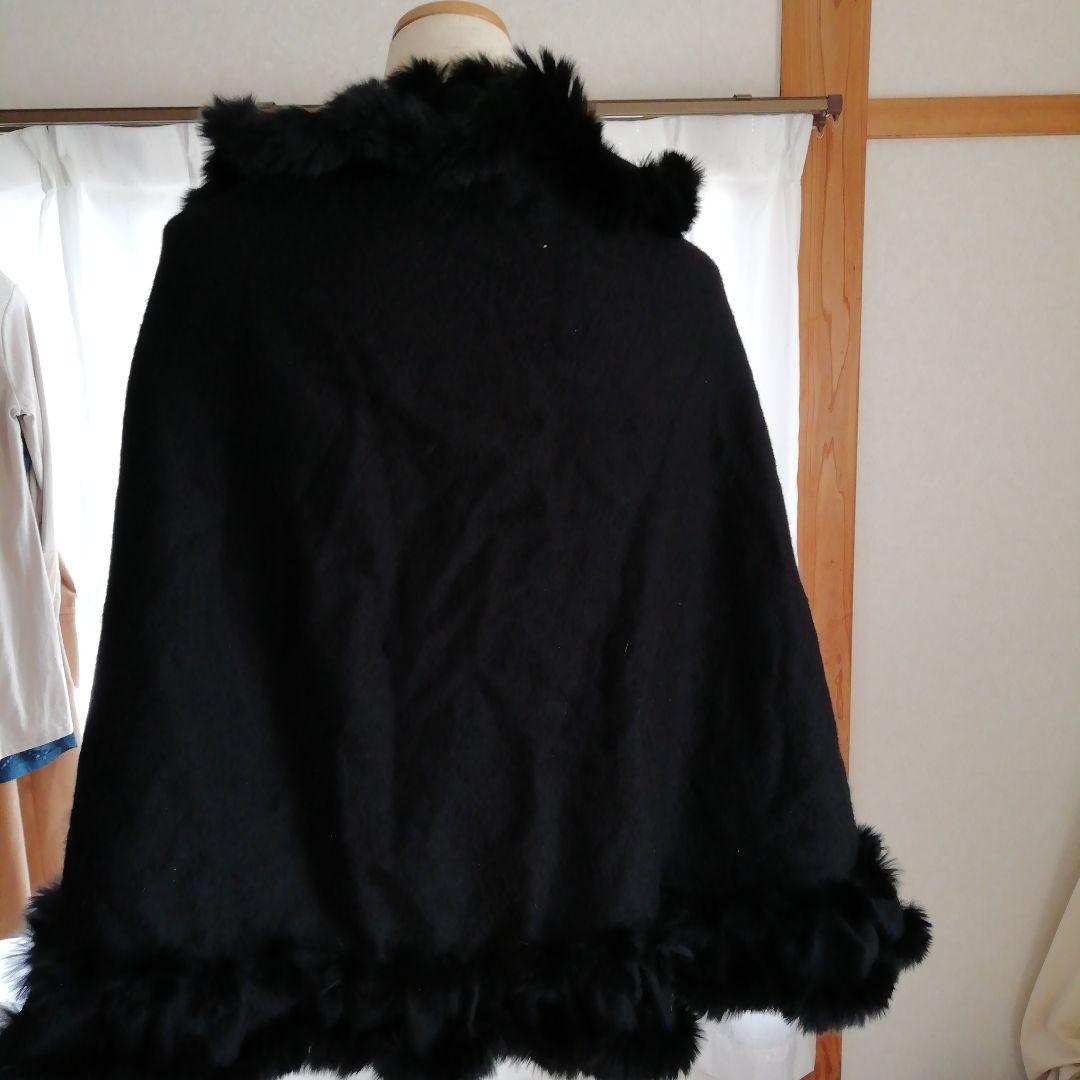 LANVIN大判ケープショール【ブラック】再お値下げ