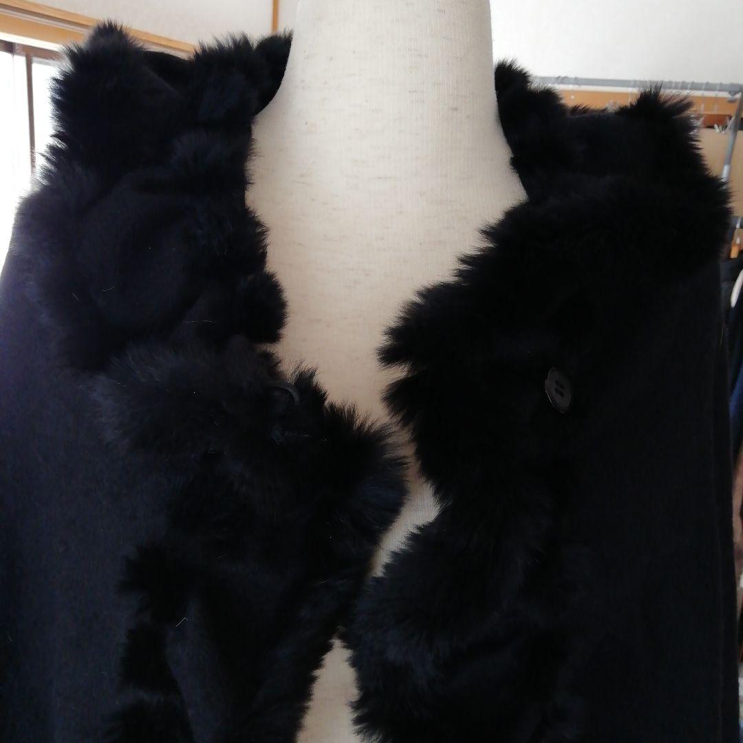 LANVIN大判ケープショール【ブラック】再お値下げ