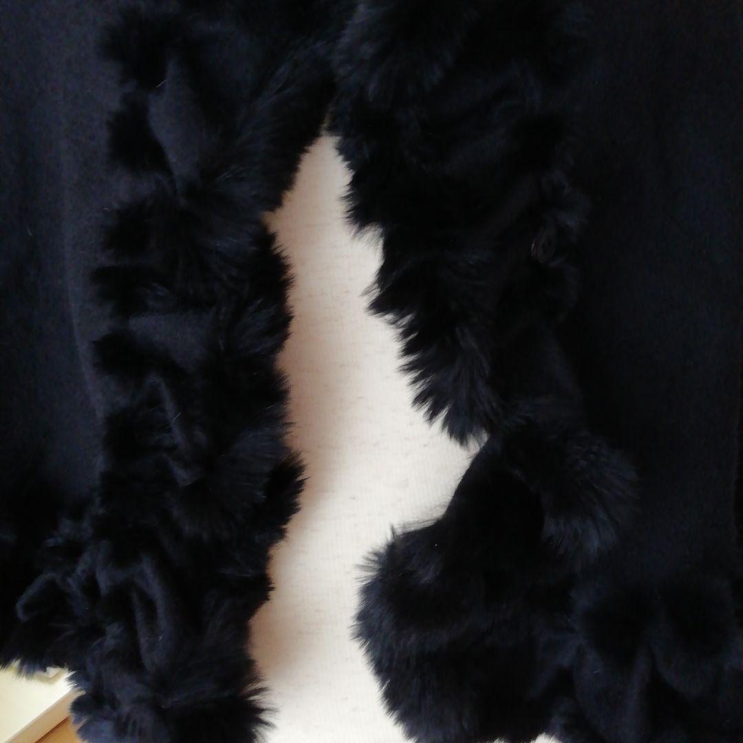 LANVIN大判ケープショール【ブラック】再お値下げ