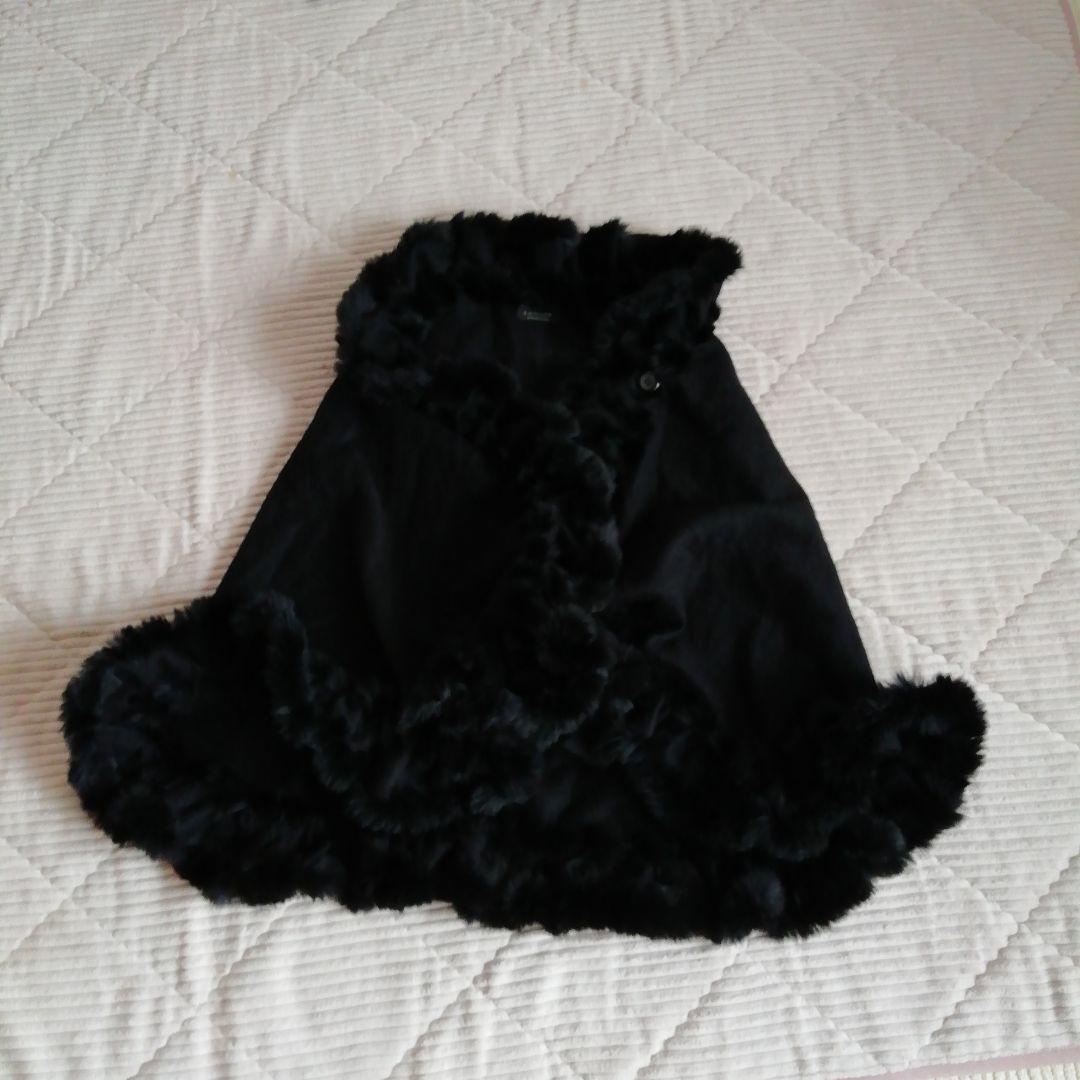 LANVIN大判ケープショール【ブラック】再お値下げ