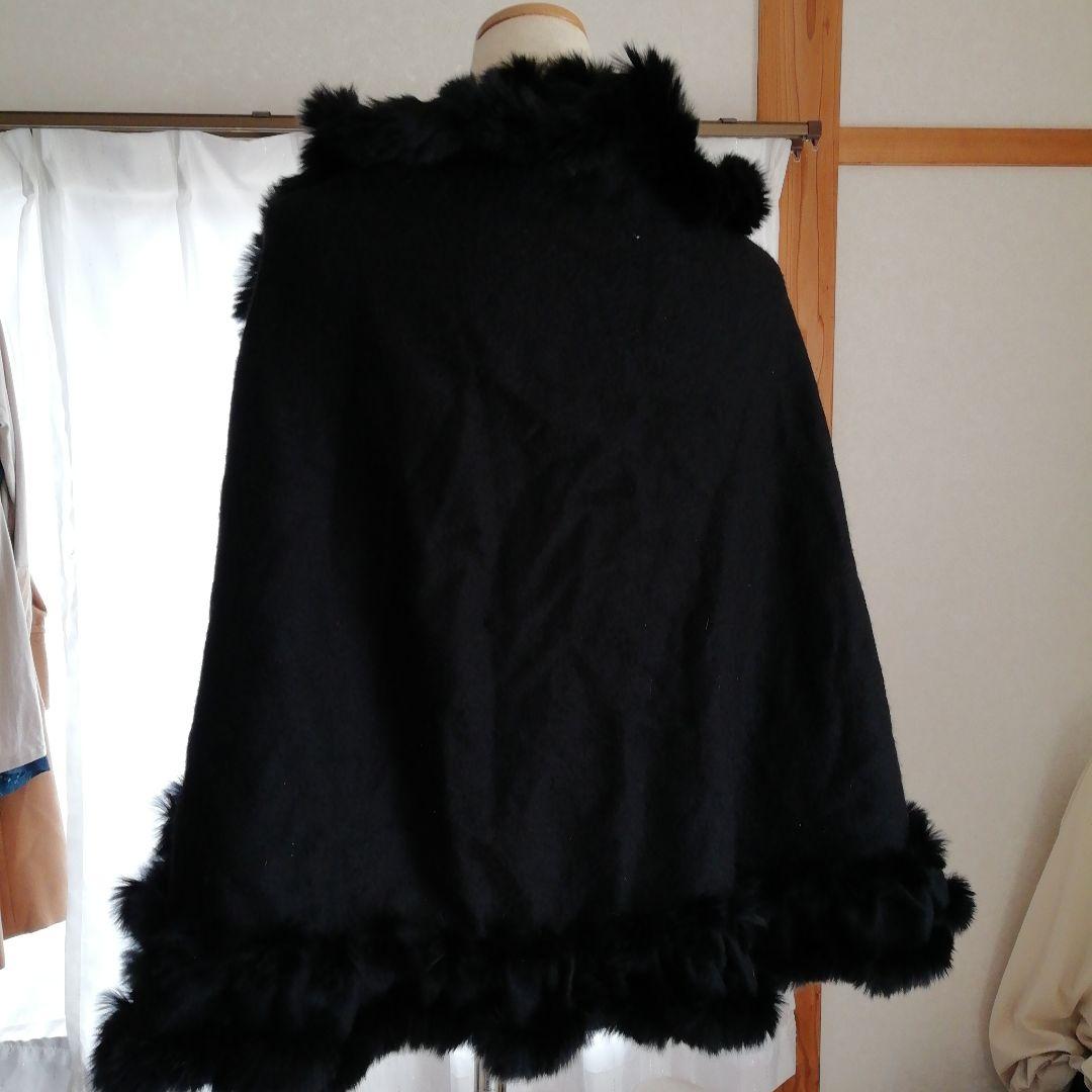 LANVIN大判ケープショール【ブラック】再お値下げ