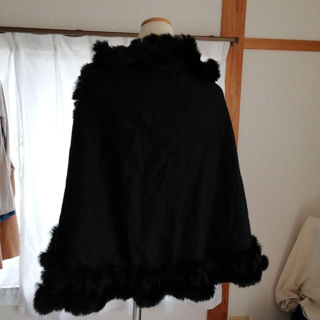 LANVIN大判ケープショール【ブラック】再お値下げ