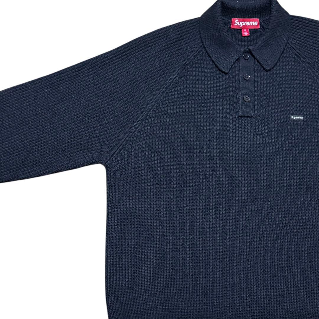supreme Small Box Polo Sweater Mサイズ　ブラック