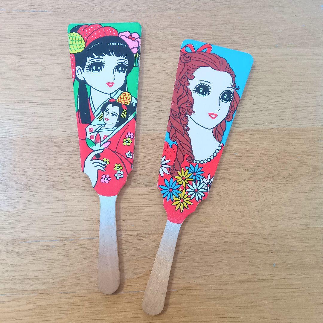 昭和レトロ 羽子板 2枚セット お正月 置物 ビンテージ - メルカリ