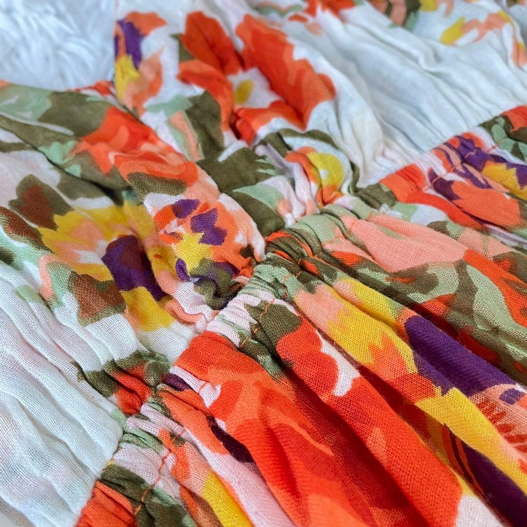 ISLAND GIRLハワイアン花柄キャミワンピース コットン100% リゾート