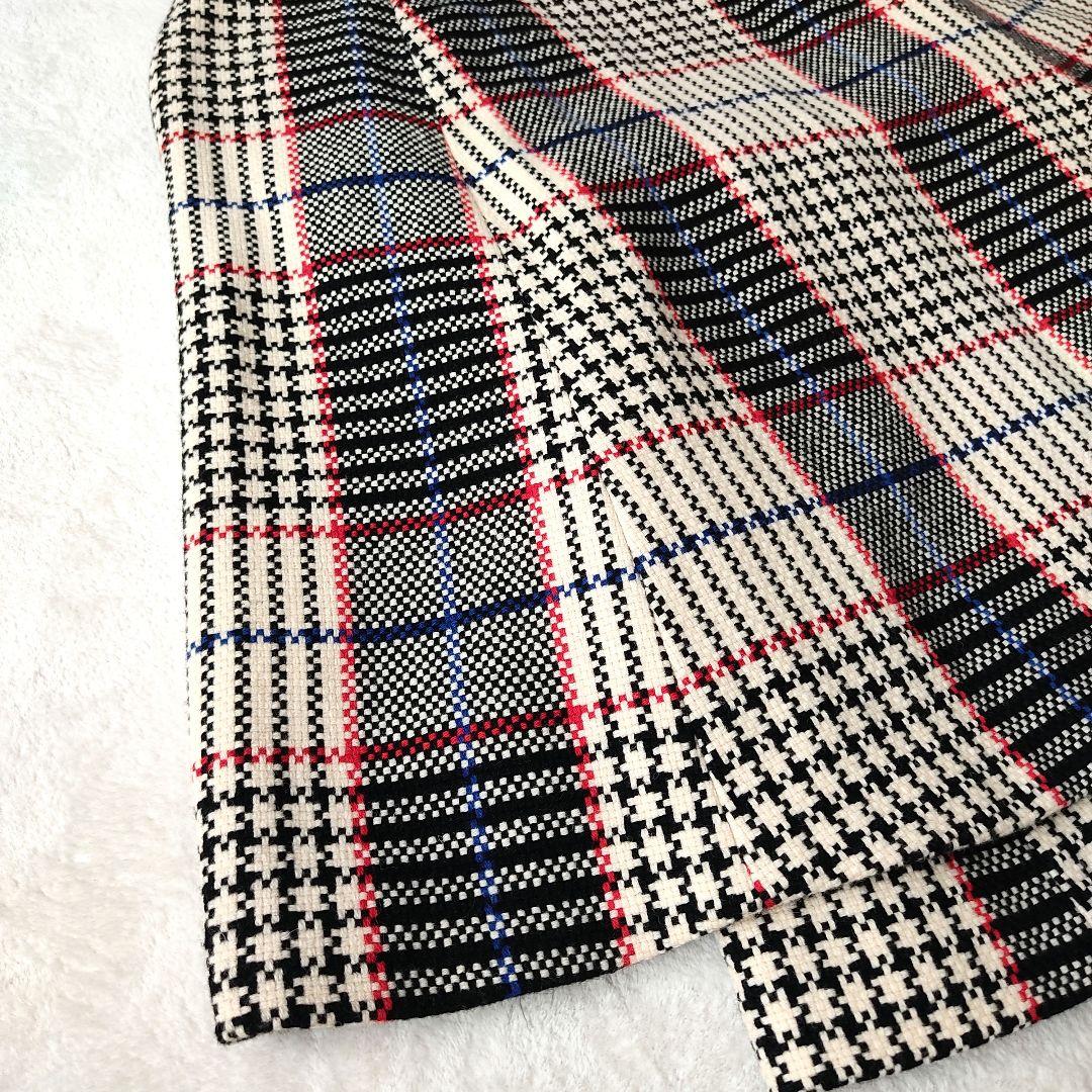 美品✨ロイスクレヨン ポンチョ　ケープコート チェック柄