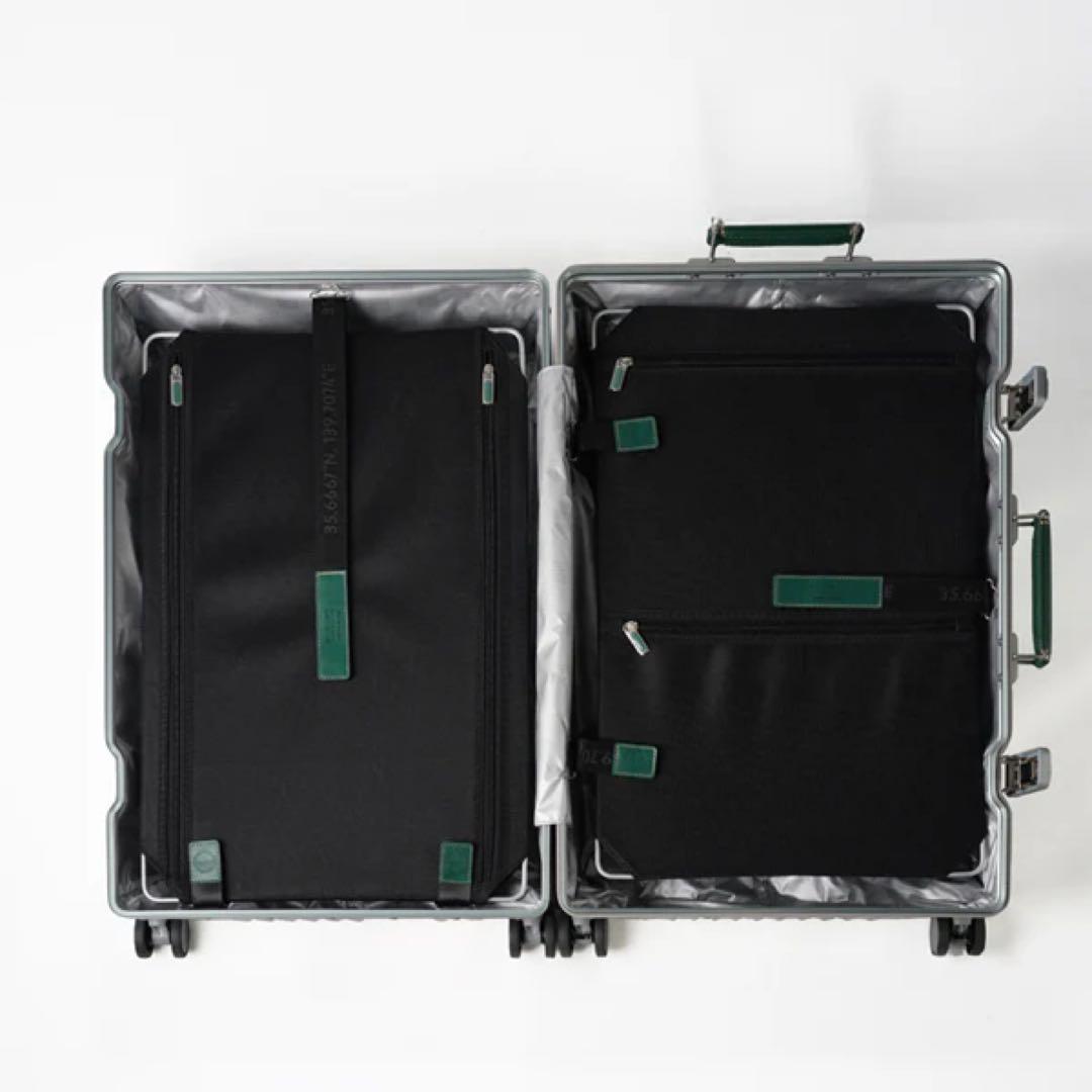 新型・新作・新品未使用 イノベーター・アルミキャリーケース・クールグレー・70L