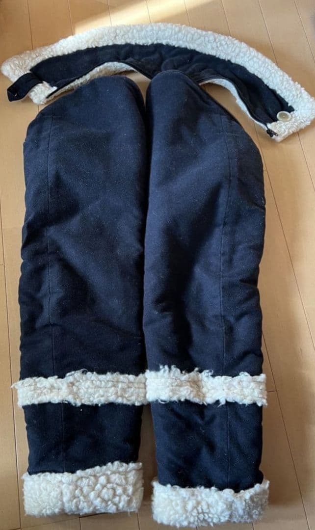 マウンテンリサーチ コンチョダウン ボアパーツ 襟&袖 セット 黒 L/XL