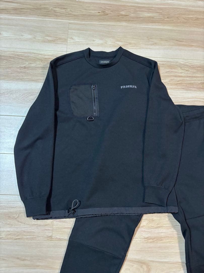 PHATRNK ファットランク　トレーナー　スウェットパンツ　セットアップ　黒