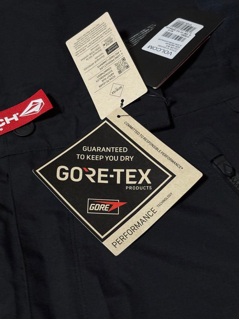 新品未使用VOLCOM GORE-TEX BLACKスノーボードパンツMサイズ