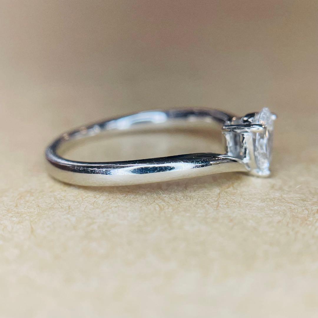 【GSTV】 一粒 ダイヤ リング 0.30ct ペアシェイプカット