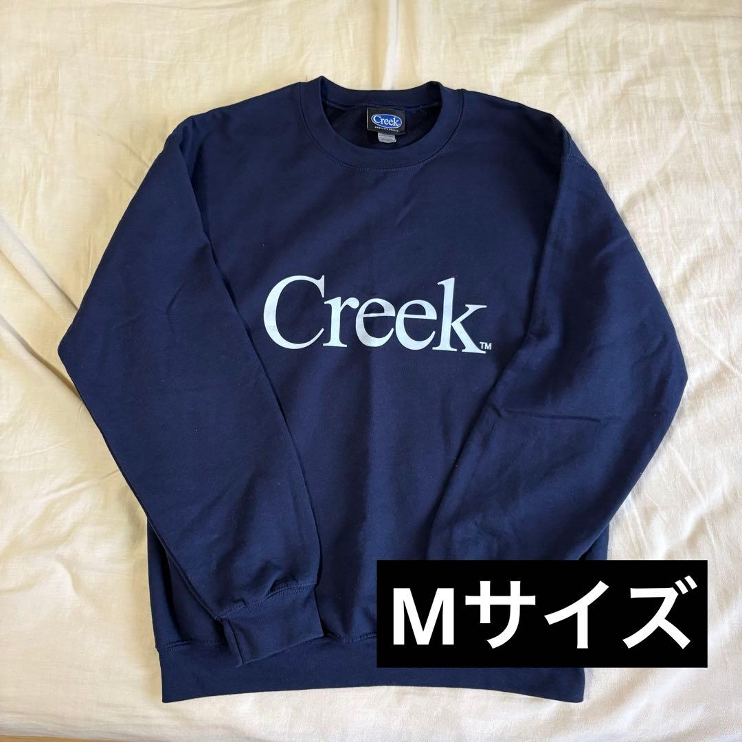 creek スエットネイビー Creek ネイビー スウェット Creek ロゴ入り