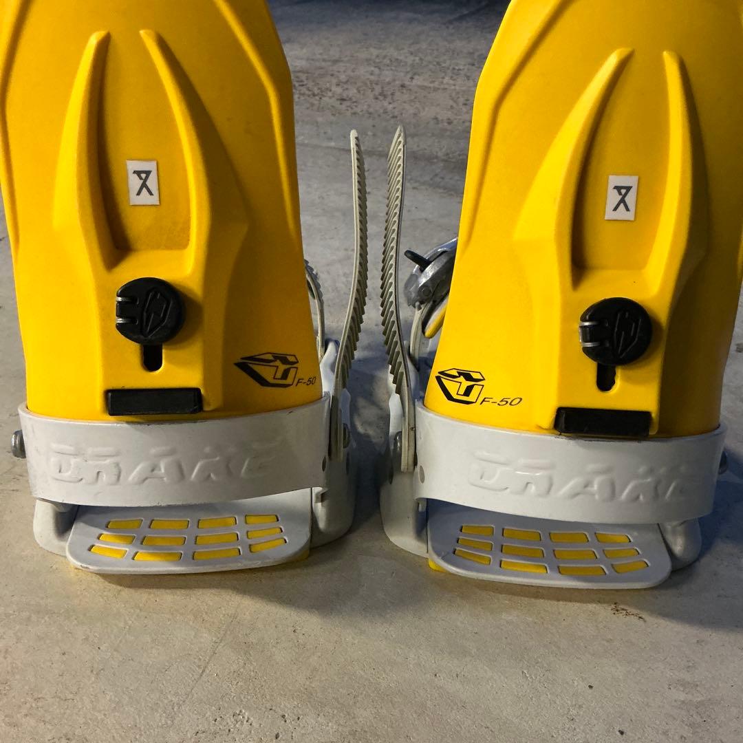 ドレイク DRAKE F-50 ビンディング バインデイング イエロー×グレー