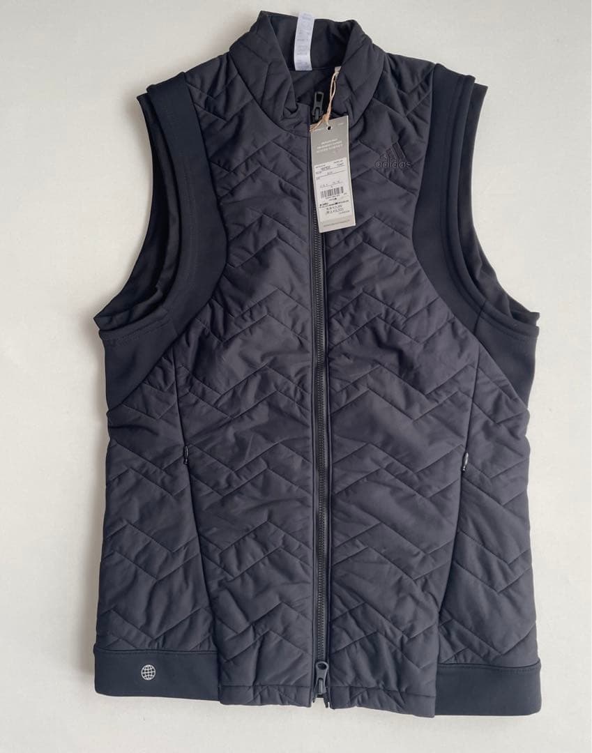 新品タグ付⛳️アディダスゴルフ　中綿ベスト＆裏起毛スカートセット　S