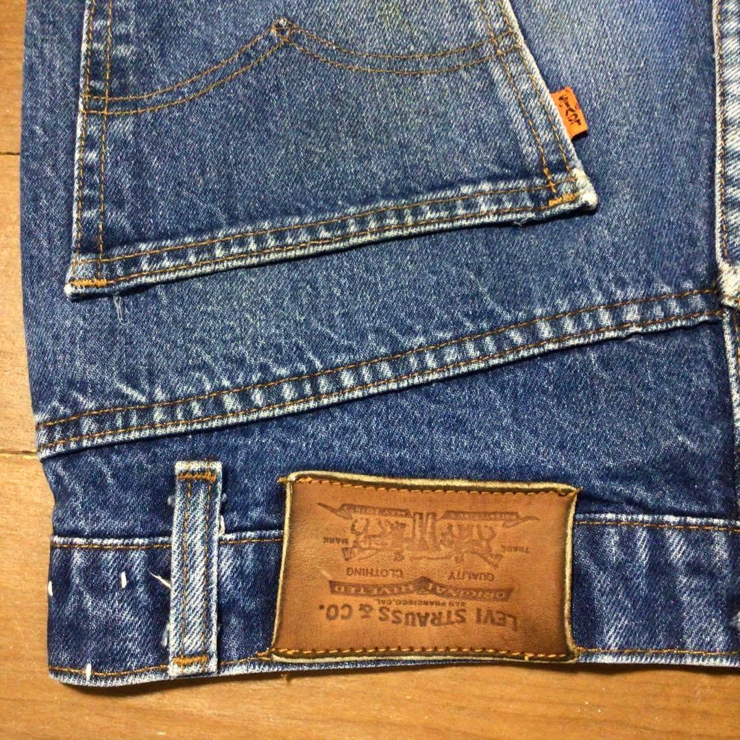 84年USA製リーバイス517 W32 股下76cm オレンジタブ 革パッチ