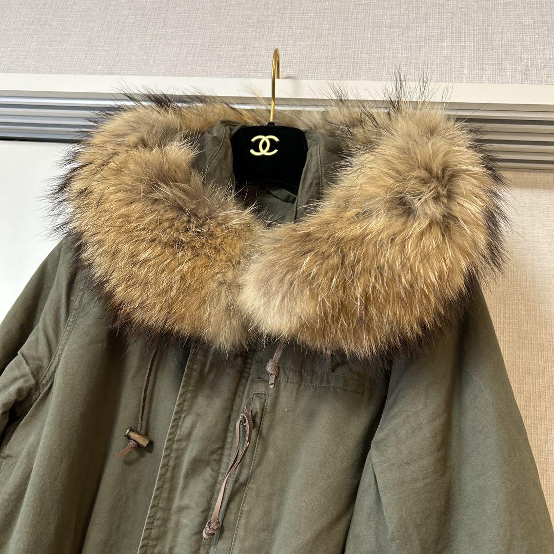 goaゴア スペシャルモッズコート カーキ リアルファー y2k archive