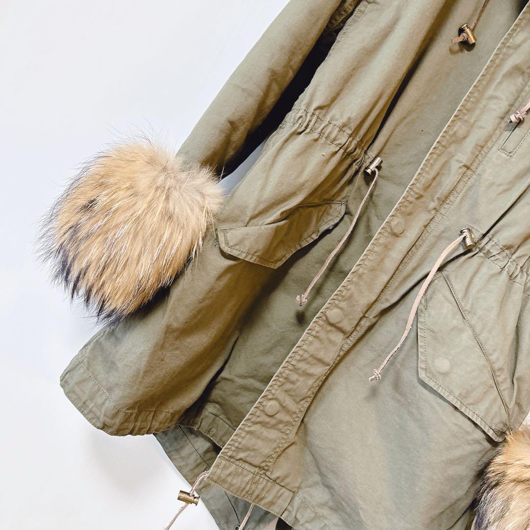 goaゴア スペシャルモッズコート カーキ リアルファー y2k archive