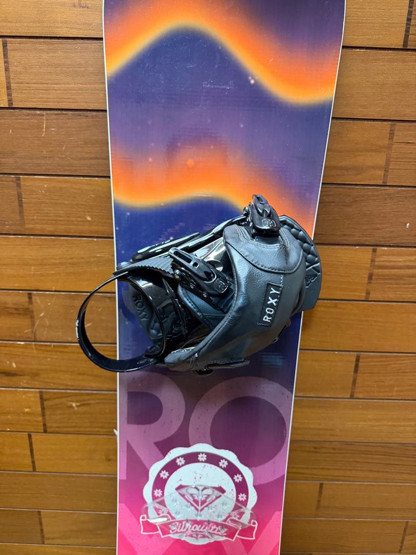 ROXY ロキシー バインディング付 スノーボードセット オン