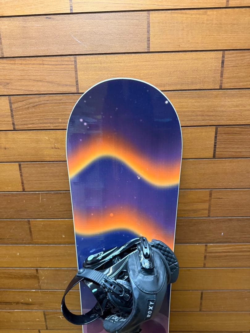 ROXY ロキシー バインディング付 スノーボードセット オン