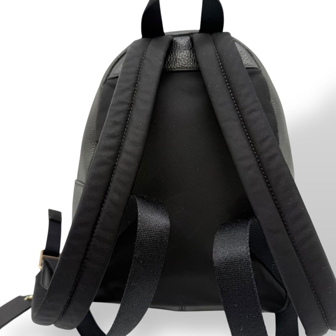 【美品】COACH コーチ リュック レザー シボ革 ブラック ミニ チャーリー