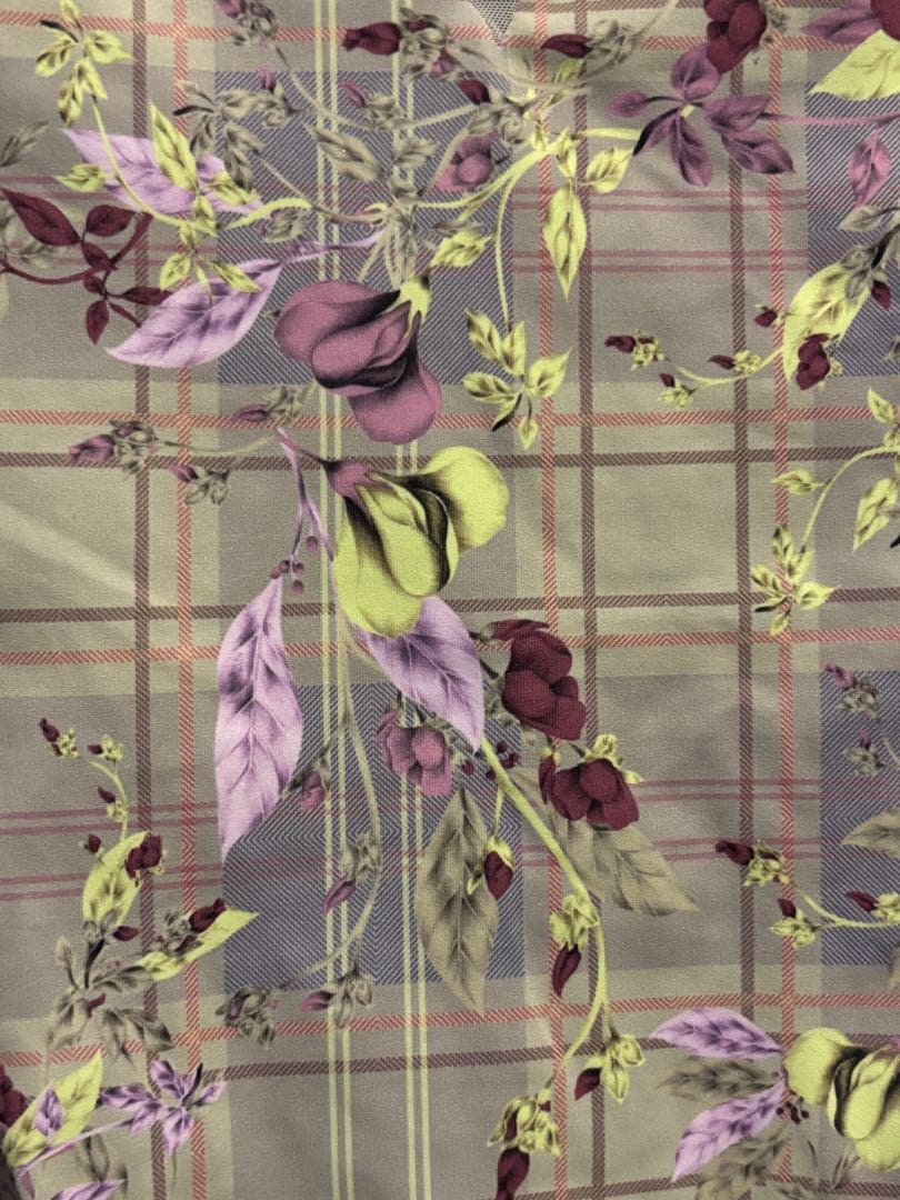 stina 長袖花柄メッシュレオタード サイズP