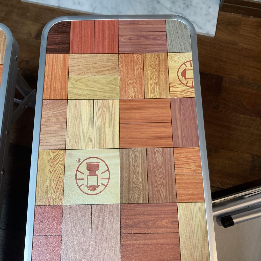 極美品✨コールマン テーブル ナチュラルモザイクファミリーリビングセット 4人用