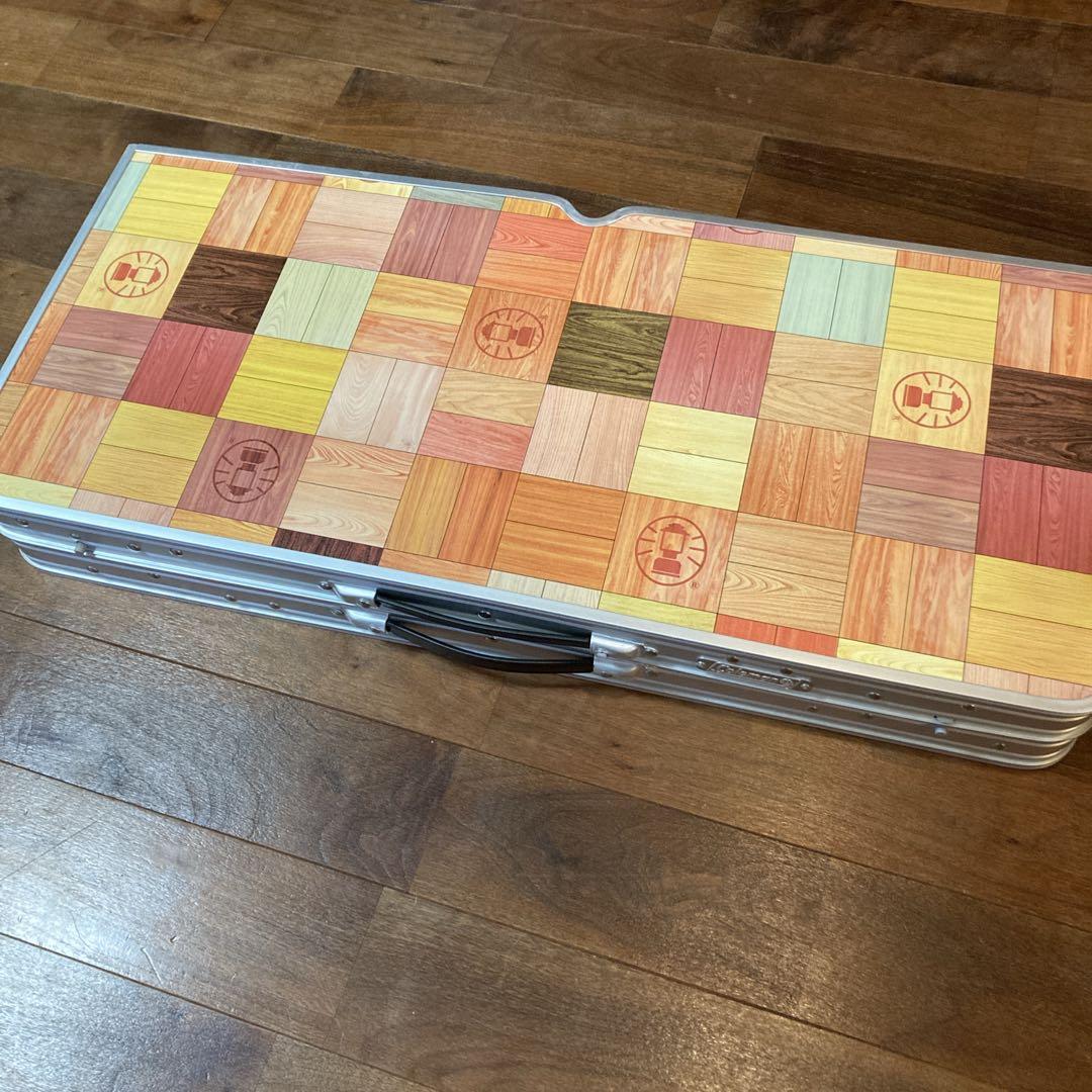 極美品✨コールマン テーブル ナチュラルモザイクファミリーリビングセット 4人用