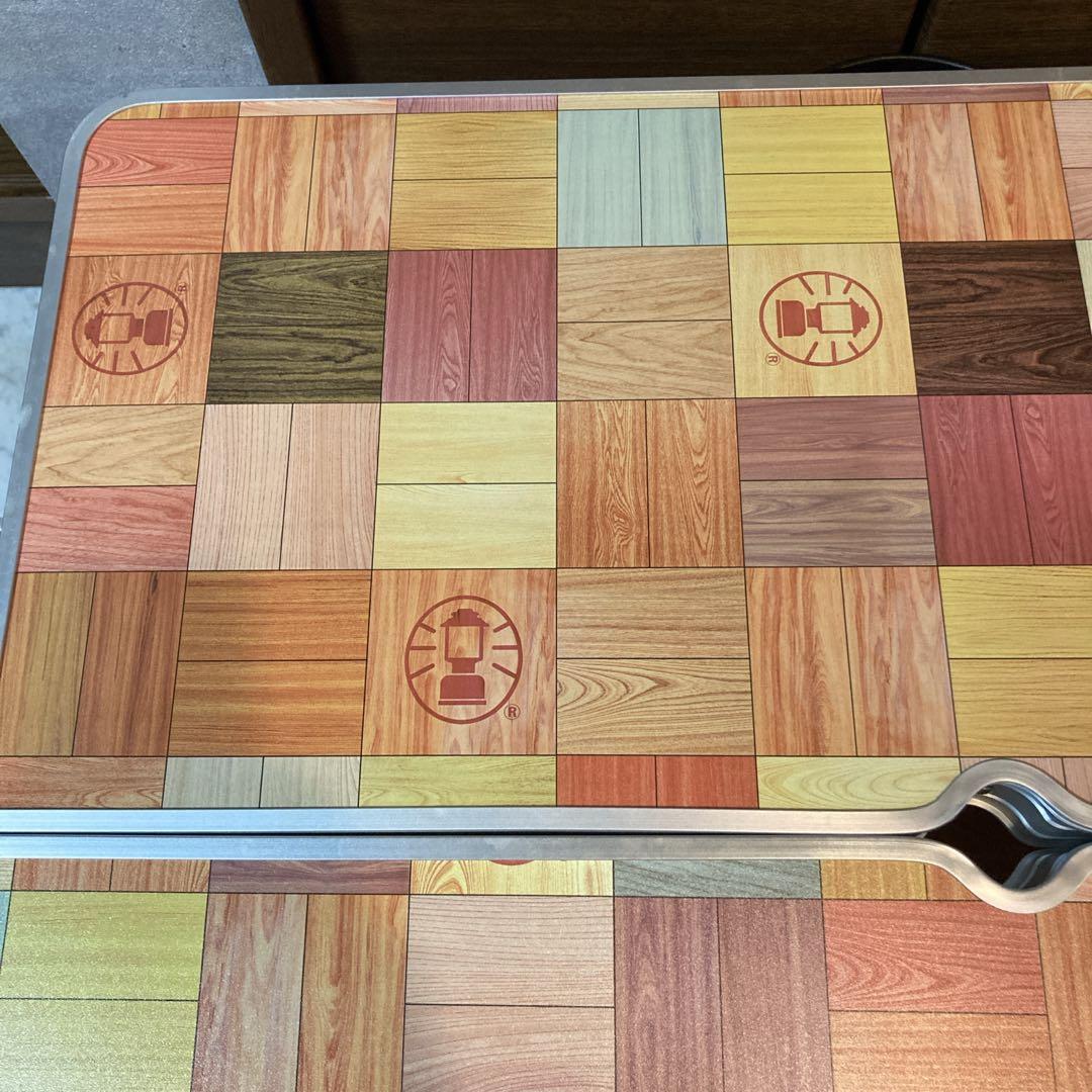 極美品✨コールマン テーブル ナチュラルモザイクファミリーリビングセット 4人用