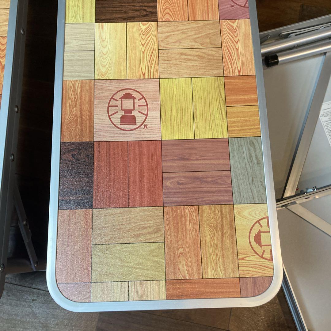 極美品✨コールマン テーブル ナチュラルモザイクファミリーリビングセット 4人用