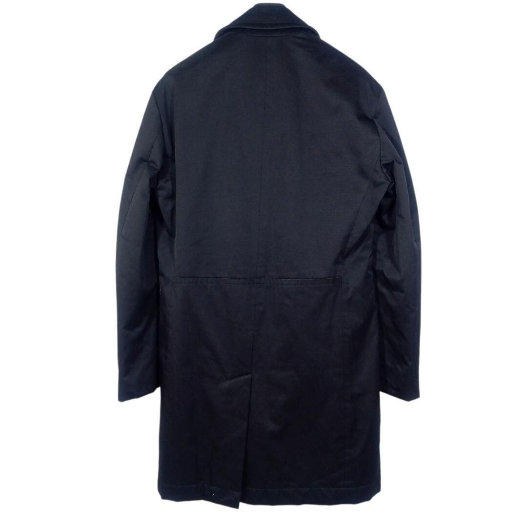 美品 HUGO BOSS ヒューゴボス ステンカラーコート 46 黒/ブラック
