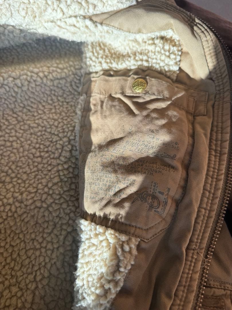 美品SCOTCH & SODA ボアライナー フーデッドジャケット キャンバス