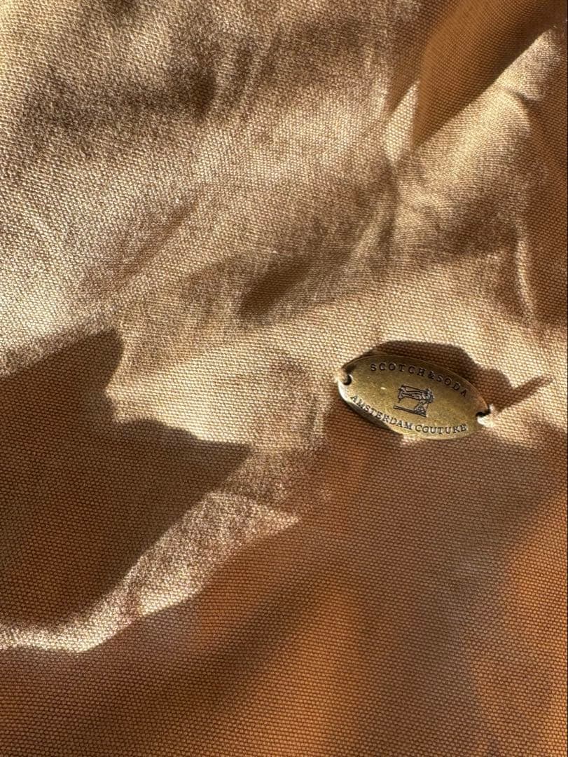美品SCOTCH & SODA ボアライナー フーデッドジャケット キャンバス