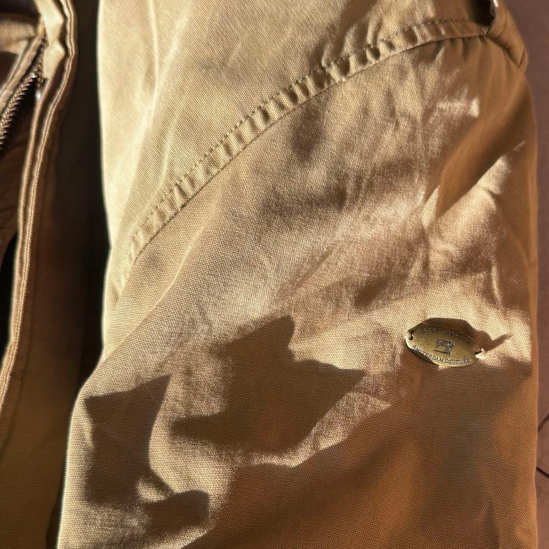 美品SCOTCH & SODA ボアライナー フーデッドジャケット キャンバス