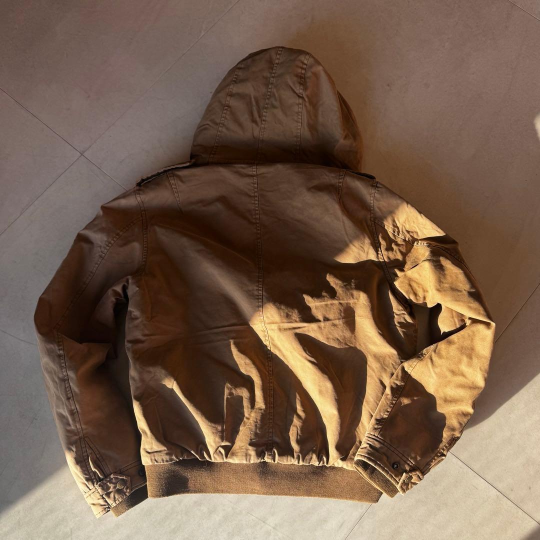 美品SCOTCH & SODA ボアライナー フーデッドジャケット キャンバス