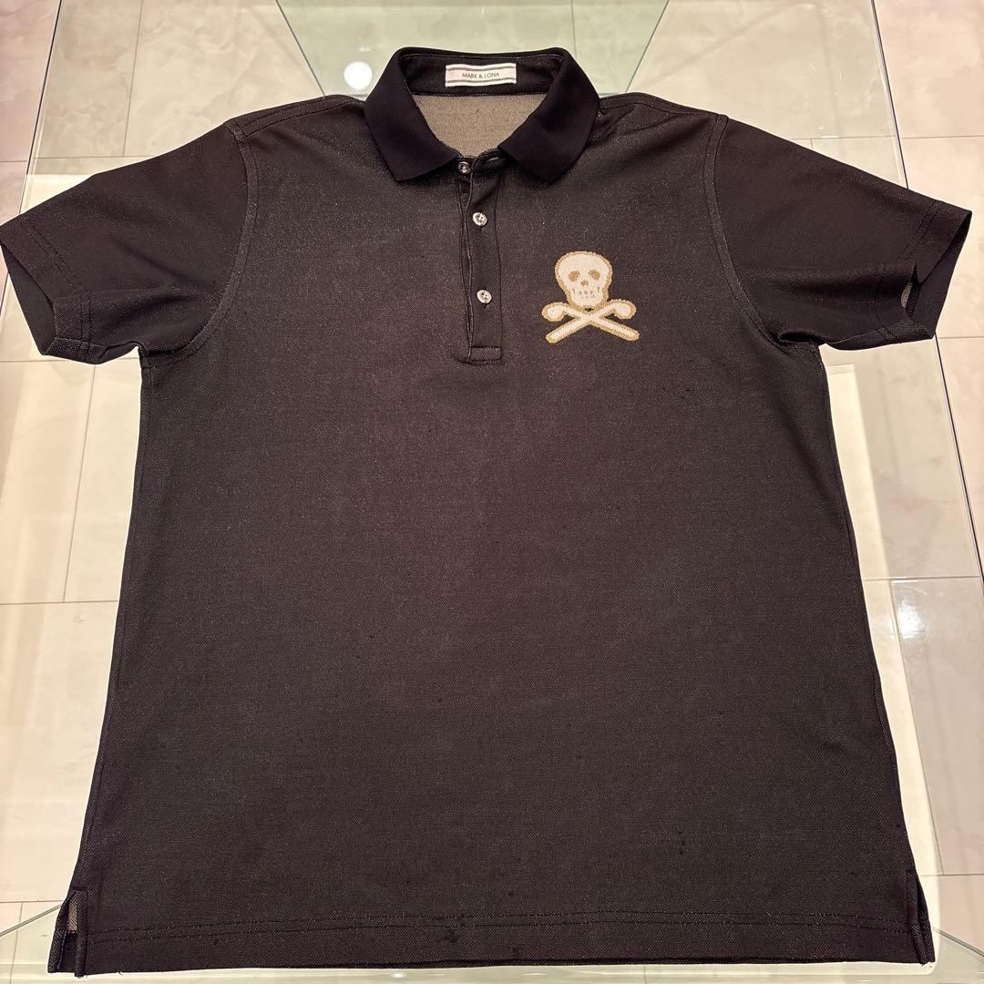 サイズ：Ｌ　MARK & LONA グレーポロシャツ　ゴルフウエア　メンズ