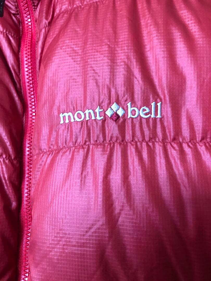 mont-bell モンベル アルパインダウンジャケット M 収納袋付き レッド