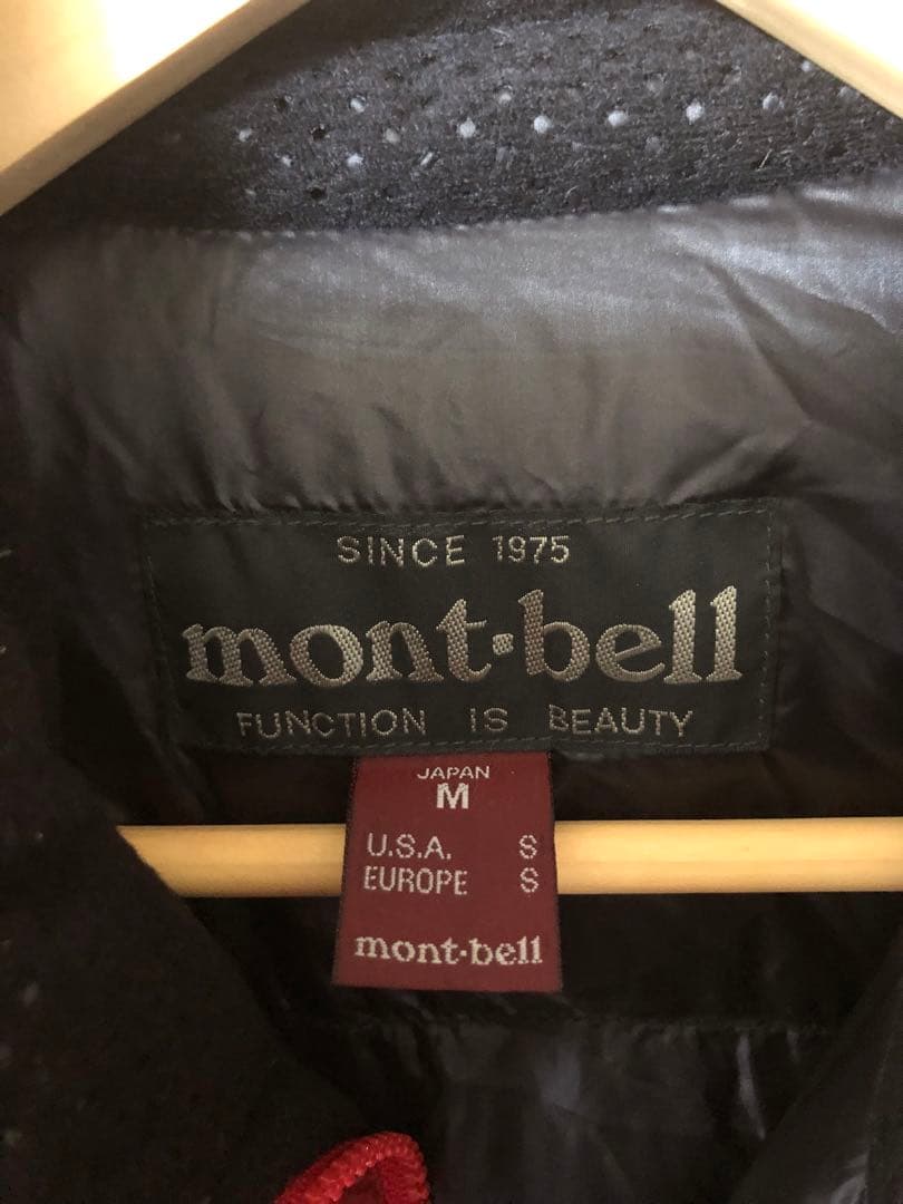 mont-bell モンベル アルパインダウンジャケット M 収納袋付き レッド